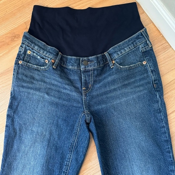 HP 🎉 GAP Maternity True Waistband Full Panel Cheeky Straight Ankle Jeans Size 28 - Picture 8 of 16